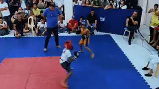 SMAAsports Kickboxing champion Jotham quotD DISASTERquot Saba 10 yo red [upl. by Oicelem145]