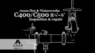 C400 amp C500 25quot 6quot Ames Fire amp Waterworks Backflow Repair  Watts Repairs [upl. by Joline]