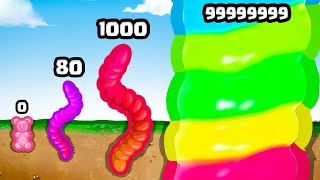 Growing a Gummy Worm to MAX LEVEL [upl. by Nilyak]