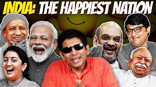 Bhakt Banerjee Exposes FRAUD  AntiIndia Happiness Index [upl. by Eibrab]