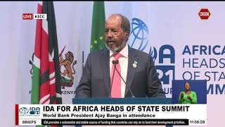 Hassan Sheikh Mohamud Somalia President Speech at IDA Africa Heads of State Summit [upl. by Annahsar]