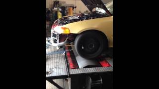 500WHP Turbo B Series Honda 4th gear Dyno pull [upl. by Aihsenot870]