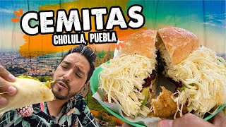 Todo ESTE QUESO le ponen a UNA CEMITA en Puebla [upl. by Heurlin459]