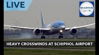 LIVESTREAM STORM AT SCHIPHOL AIRPORT [upl. by Poree]