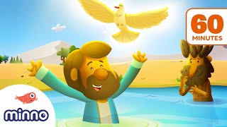 The Story of Jesus Baptism PLUS 9 More Bible Stories for Kids [upl. by Dollar]