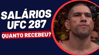 SALÁRIOS DOS LUTADORES DO UFC 287 QUANTO ALEX POATAN E ISRAEL ADESANYA RECEBERAM [upl. by Cyndi]