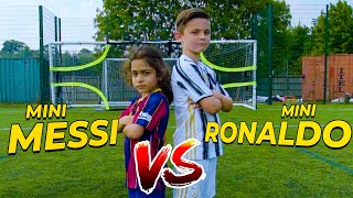 EPIC MINI MESSI VS MINI RONALDO SKILLS BATTLE  Billy Wingrove amp Jeremy Lynch [upl. by Skier]