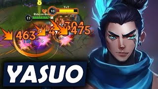 WILD RIFT YASUO MID LANE GAMEPLAY IN SEASON 14 BUILD amp RUNES [upl. by Aicitan717]