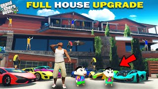 GTA 5  Franklin Shinchan amp Pinchan Full Ultra Premium Luxury House Upgrade GTA 5 [upl. by Ybeloc]