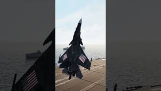 The Su30 Steep Landing on an Aircraft Carrier [upl. by Nolyad225]