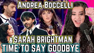 Andrea Boccelli And Sarah Brightman Time To Say Goodbye  Opera Singer Reacts LIVE [upl. by Acsisnarf]