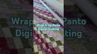 Bargello Quilt Quilted with Digital Pantograph longarmquilting bargello cnc [upl. by Issi]