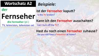 Wortschatz A2 Fernseher [upl. by Kali]