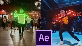 Glowing Lines Effect  Blottermedia Dance Effects After Effects Tutorial [upl. by Rizika14]