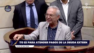 Intervención del ministro en Plenaria de Senado  Ley de cupo de endeudamiento [upl. by Naleek187]