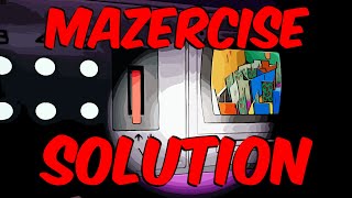 HOW TO SOLVE THE MAZERCISE PUZZLE  Five Nights At Freddys  Security Breach [upl. by Annayrb720]