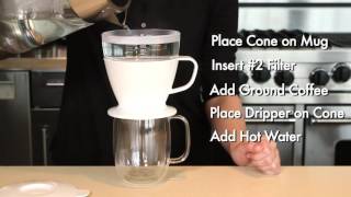 OXO Pour Over Coffee Maker with Water Tank [upl. by Natsrik348]