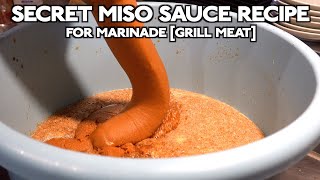 Secret Miso sauce recipe for marinade Grill meat [upl. by Ermey]