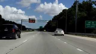 Hampton Roads Beltway Interstate 64 Exits 291 to 282 outer loop [upl. by Animsay433]