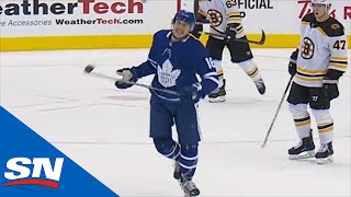 Mitch Marner Blocks Two Shots In Final Seconds To Ice Boston Bruins In Game 3 [upl. by Naiva]