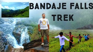 BANDAJE FALLS TREK 🏞️  Ballalarayana Durga Fort Trek  2021  Karnataka trekking waterfall [upl. by Rosella307]