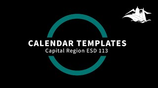 Calendar Template Training [upl. by Haldeman]