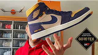 NO LAS COMPRES❌ REVIEW GORETEX JORDAN 1 HIGH SKY PURPLE [upl. by Adyela]