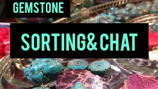 IS IT TURQUOISE OR HOWLITE OR CORAL SORTING TO MAKE A Turquoise necklace [upl. by Parthenia]