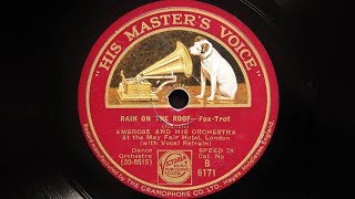 Ambrose and His Orchestra – Rain On The Roof [upl. by Maples]