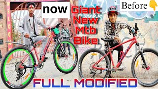 New Mtb Bike GIANT Full Modified 😍 Mtb Bike [upl. by Nylhsoj280]