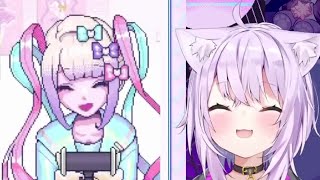 Okayu bouncing along with KAngel in ball ASMR stream HololiveEng Sub [upl. by Aylward546]