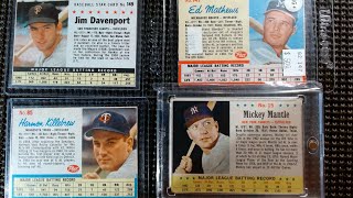 Original Post Cereal Oddball showing cont 1961 62 amp 63 cards Hall of Famers like Mickey Mantle [upl. by Napoleon]