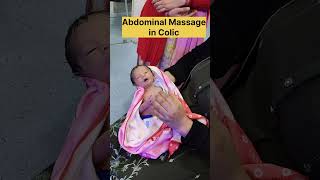 Abdominal Massage in Colic Painbaby care youtubeshorts [upl. by Oloap422]