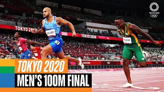 Mens 100m final 🏃‍♂️  Tokyo Replays [upl. by Ylrehs]