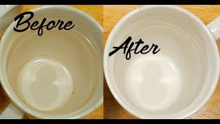 How To Remove Coffee Stains From Mug Easy Simple [upl. by Alleen]