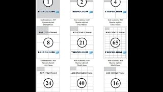 TaśmyTrifoliumpl  wydruk samoprzylepnych etykiet w formacie A4 [upl. by Suoirred]