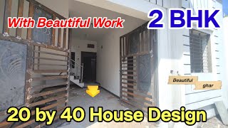 20X40 HOUSE PLAN  20 BY 40 HOUSE DESIGN  20 × 40 Home Design with car parking  800sq ft house [upl. by Karee]