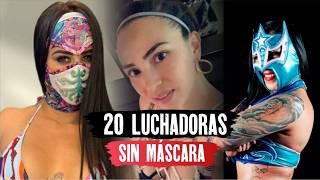 20 luchadoras famosas de Mexico Sin Mascara [upl. by Breena]