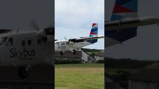 skybus Twin otter landing at lands end aviation [upl. by Hymie320]