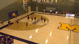 Monett High School vs Hollister Middle School Mens JV Basketball [upl. by Lyrrad]