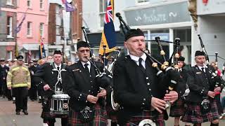 Remembrance Sunday Cowes Isle of Wight 10th November 2024 [upl. by Nosnar]