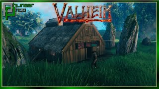 BUILDING OUR FIRST LONGHOUSE in Valheim [upl. by Atterehs298]