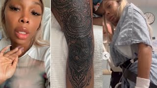 Love and Hip Hop Atlanta Sierra Gates HOSPITALIZED After Getting Massive Tattoo quotCant Walkquot [upl. by Trill]