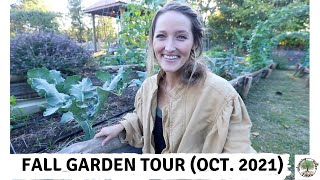 FIRST FALL GARDEN TOUR OCTOBER 2021 VLOG Whispering Willow Farm [upl. by Malita]