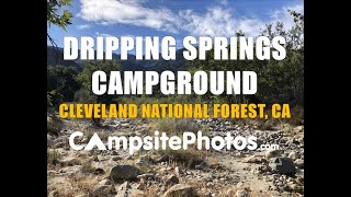 Dripping Springs Campground  Cleveland National Forest CA [upl. by Diella]