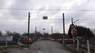 Passage a Niveau BraineleComte Spoorwegovergang Railroad Level Crossing Bahnübergang [upl. by Bushore]