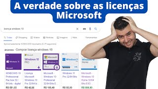 A verdade sobre as licenças da Microsoft  Quais os riscos de usar Windows pirata [upl. by Noyr]