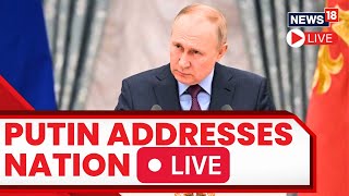 Putin Addresses Nation Live Russian President Vladimir Putin gives an address  World News Live [upl. by Donal782]