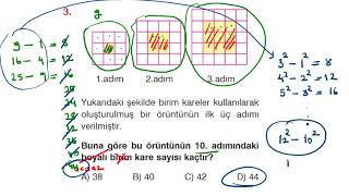 6 sınıf TÜBİTAK Matematik Olimpiyatı Örüntü Soruları ve Çözümleri [upl. by Vachell]