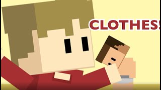 Grian quotScar put on some CLOTHESquot  3rd Life SMP Animated [upl. by Anaej]